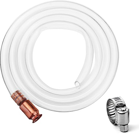 CONNECTION 2.5 M Pumpschlauch Schüttelschlauch benzin Selbstansaugend Siphon Pumpe Schüttelpumpe benzin Siphonpumpe Handpumpe Schlauchpumpe zum Umfüllen für Öl Kraftstoff Wasser Transfer Pumpe