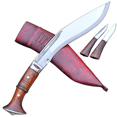 THE NEPAL 25 cm lange Klinge. Echt funktionierendes Kukri-Messer-Khukuri-Sirupat-Messer-Messer-Authentisches Gurkha-Kukri-Messer