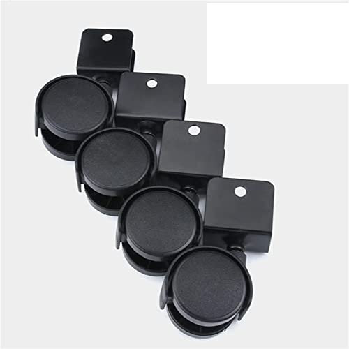 4Pcs 1.5 Inch U-shaped Splint Universal Wheel Furniture Chair Caster Band Brake Office Computer Desk (Color : Without Brake, Size : 22mm)