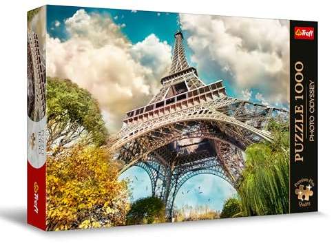 Trefl - Puzzle 1000 Teile, Der Eiffelturm in Paris,Premium Plus