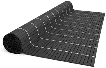 SOFFICIOSO Recinzione Arella in PVC Bamù Rete Frangivista per Giardino Terrazzo Esterno 100x300 Antracite