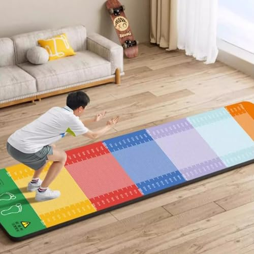 7 mm Dicke Trainingsmatten für Kinder, Trainingsbrett für extra Lange Sprungmatten, professionelle Testmatte für Sprungübungen, leiser Springseiltrainer (Farbe: Breite 100 cm)