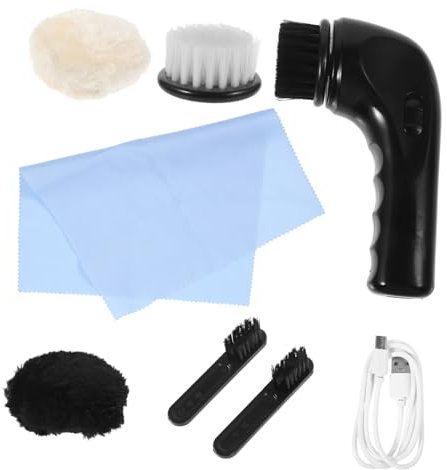 Rechargeable Electric Shoe Brush Plush Handheld Polisher