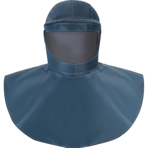 Vobumix Sandblasting Hood Cap Acid and Alkali Hood Labor Face Mask Sandblaster Protective Gear for Spraying Sanding Woodworking