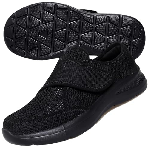 AEHO Zapatos Ortopédicos para Juanetes y Diabetes Mujer, Negro, 38 EU