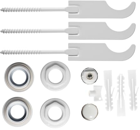 Montageset Anschlussset für Aluminium Heizkörper Wandhalterung 1 x 1/2