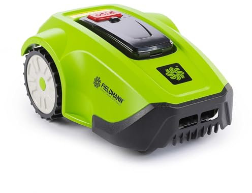 Robot tagliaerba 600m² - Batteria agli ioni di litio 20V 2Ah, larghezza 17cm, altezza regolabile (3/4/5cm), programmazione intelligente, sensore pioggia, taglio bordi, multi-zona, schermo LCD