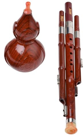 ibasenice Professionelle Traditionelle Chinesische Hulusi Flöte Leicht Und Tragbar Für Anfänger Und Musikliebhaber Hochwertigem Für Ethnische Klänge