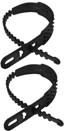 VALICLUD 2pezzi Cinghie Fissaggio Cricchetto Per Pneumatici Catene Da Neve Per Auto Catene Da Neve Emergenza Per Auto Camion e Accessori Invernali Nero