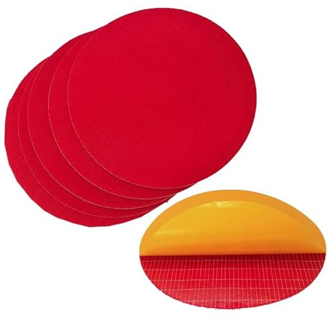 HERO Kletthaftscheiben 125 mm 10 Stück – selbstklebende Klettauflage für Schleifteller – Adapter Klettbelag für Schleifscheiben & Polierscheiben – für Exzenterschleifer, Poliermaschine & Bohrmaschine