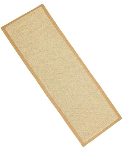 Mobestech Estera De Tatami Japonesa 50x150 Cm Bambú Natural Grosor 1.5 Cm Cojín De Suelo para Sentarse Interior y Meditación Alfombrilla Portátil para Hogar y Oficina