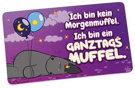 Grummeleinhorn Mouffle Breakfast Board, Breakfast Board, Breakfast Board, Breakfast, Dinner, Melamine, Multi-Colour, 23.5 x 14.5 cm