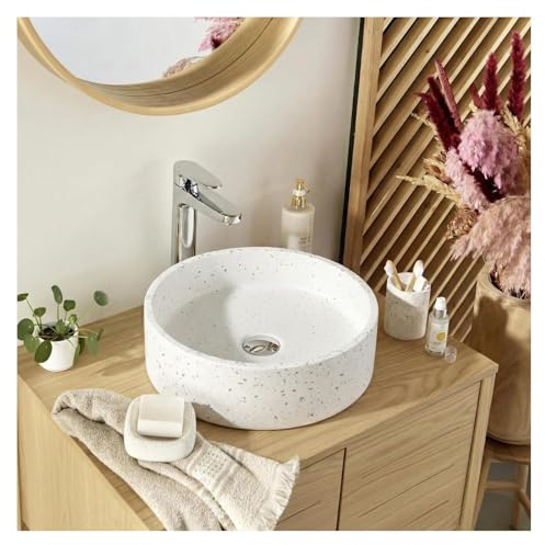 MOB-IN Vasque à Poser Ronde en terrazzo 38cm
