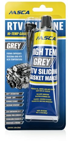 NASCA High Temp RTV Silicone Gasket Maker 85g Grey, Flexible Engine Sealant | Replaces Cut Gaskets for Oil Pan, Water Pump, Gearbox, Valve Cover & Compressor, -61°C to 300°C