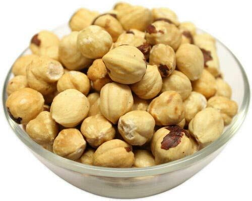 Roasted Hazelnuts 1kg – Whole Roast Blanch Edible Hazel Nuts Shelled Blanched HazelNut - No Shell without Skin Unsalted Kernels – Non GMO Keto Paleo Protein – Ready to Eat for Humans – PURIMA