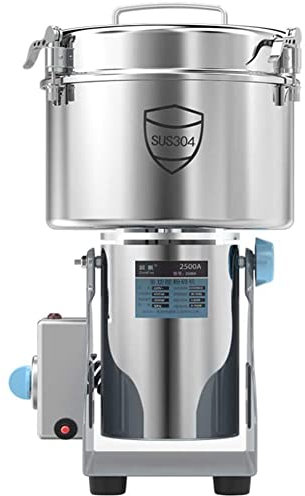 MNSSRN Superfine Grain Grinder, Electric Stainless Steel High-Speed Food Herb Grinder, Consumer Commercial Herb Spice Pepper Coffee Corn