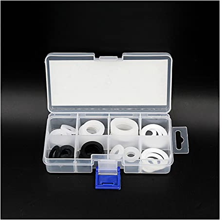33 PZ 1/2 3/4 1 Gomma In Silicone Piatto PTFE Guarnizione Anello di Tenuta adatto per Doccia Ugello Tubo Tubo A Soffietto Tubo Assortimento Kit Set Box