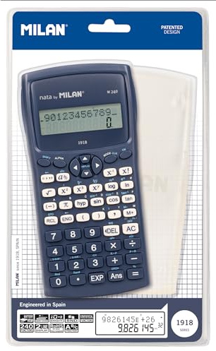 MILAN® Blisterpackung Wissenschaftlicher Taschenrechner M240 Serie 1918, Blau