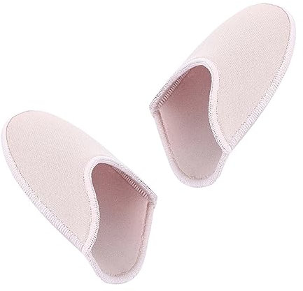 GLEAVI Tanzschuh Fußspitzen Schutzkappen Aus Elastischem Stoff Weiche Atmungsaktive Zehenschutzkappen Für Ballett Latin Und Bauchtanz Hellrosa