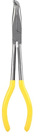 3PCS Long Steel Pliers Set, Long Nose Pliers, Repairing Plier, Bent Tools Handle, O ShapeTip Craft Repairing Tool for Maintenance Vehicle Repair(Lengthening by 90 Degrees)