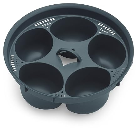CucinaOra steamEGGS Eierkocher-Einsatz Kompatibel mit MC Smart Connect Küchenzubehör - Monsieur Cuisine Zubehör - 5 Eierformen - Monsieur Cuisine Eierkocher-Zubehör