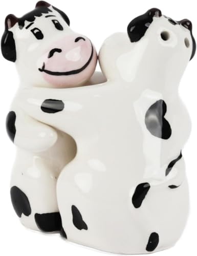 Servette Home Hugging Cows Salt and Pepper Shaker, SVSP0211CW