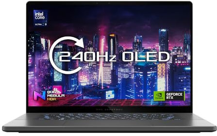 ASUS ROG Zephyrus G16 OLED 16.0 WQXGA 500nits 240Hz Gaming Laptop (Intel Core Ultra 9-185H, NVIDIA GeForce RTX 4070, 32GB RAM, 1TB PCIe SSD, Windows 11)