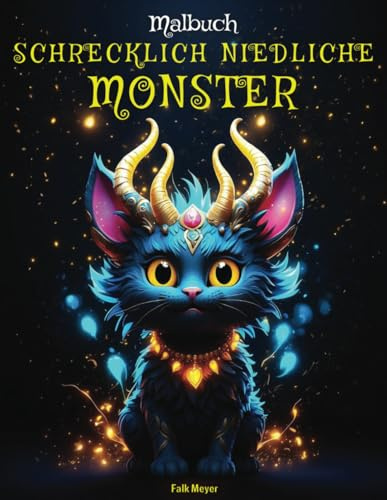 Schrecklich niedliche Monster Malbuch: Gruselige und süße Fantasiewesen für Jugendliche und Erwachsene. Ein Malbuch für Entspannung & Stressabbau