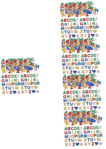 Operitacx 5stücke Selbstklebende Glitzer Buchstabenaufkleber Alphabet Sticker Für Bastelarbeiten Projekte Und Beschriftungen Für Glatte Oberflächen Und Glitzer-effekte