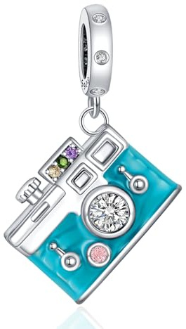 YUMINN Gold Letter Charms A-Z Argent Sterling 925 Bracelets et Colliers Perles Pendentifs Bijoux pour Femmes et Mères