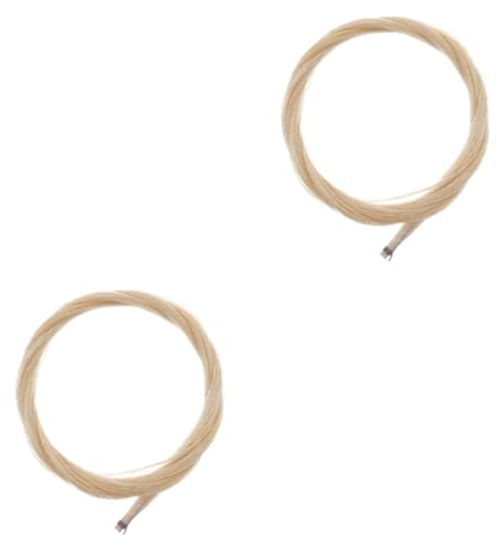 ULDIGI 2stücke Horse Hair Bogen Für Violine Bratsche Und Erhu Natürliche Pferdehaare Langlebig Für Schüler Und Anfänger Einfach Zu Schneiden Für Verschiedene
