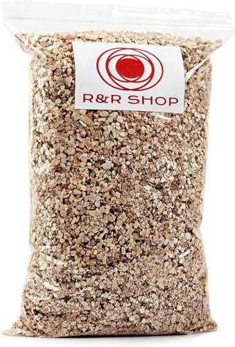 R&R SHOP – Vermiculite Espansa Media, PH Neutro ideale per la Germinazione, Crescita di Piante, Funghi e Animali da Terrario (12L)