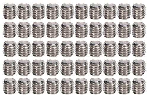 Baxnore 50-teiliges Set-Schrauben-Sortiment-Set, Madenschrauben-Set aus Edelstahl A2 70, Set-Schrauben-Ersatz, Schraubenbefestigungen für die mechanische Befestigung von Autos (M3*3)
