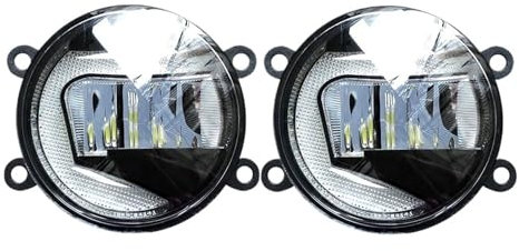 Lámpara Antiniebla para Peugeot para Ion para Mitsuoka 2009-2012 2013 2014 2015 2016 2017 2018 Proyector LED para Coche Luz Antiniebla + Luz Circulación Diurna DRL 12 V Delantera Faro Coche