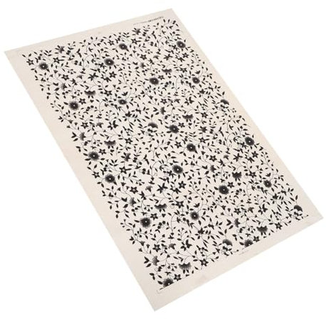 DIYEAH Unterglasur Transferpapier Keramik Aufkleber Traditionelles Jingdezhen Blumenmuster Hitzebeständiges Transferpapier für Keramik 1 Blatt Selbstgemacht Keramikzubehör Haushaltsdekor