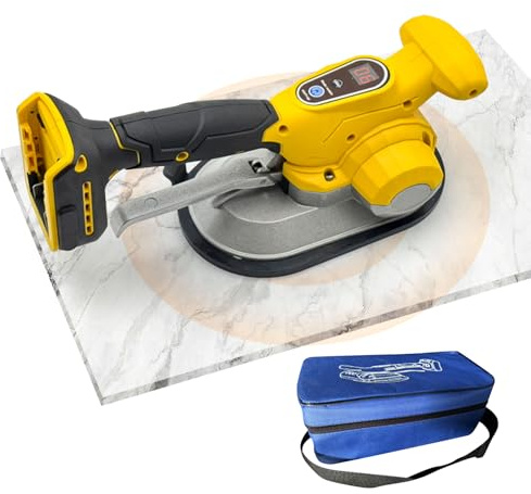 Strumento di vibrazione per piastrelle per batteria Dewalt 20V con ventosa da 19,5 cm, vibratore di livellamento per piastrelle e pareti in mattoni, ventosa per piastrelle con adsorbimento 200kg