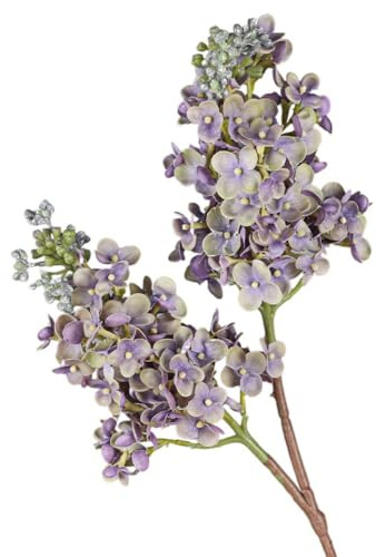 Flores artificiales de color lila, ramos de flores artificiales de lavanda, flores artificiales de delfinio, para decoración del hogar, boda, jardín (morado)