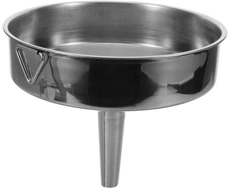 Cabilock Grand Entonnoir Acier Inoxydable pour Transvasement Huiles Automobiles et Eau Facile à Nettoyer et Résistant Chaleur