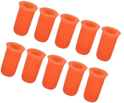 Wimpernflaschenverschlussstifte 100 Stück Kunststoff | Orange, Professioneller Saloneinsatz, Handliches Format für Unterwegs, Praktisches Zubehör für Kleberflaschen
