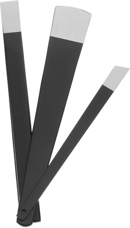 BAZEITFLOW 3 Pièces Kit Pédicure Professionnel Outil de Soin des Ongles et Cuticules Couteau Pédicure Métal Adapté Aux Mains pour Cuticules Sèches et Cors