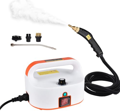 Limpiador a Vapor portátil 1500W Máquina de Limpieza móvil de Alta presión y Alta Temperatura Limpiador a Vapor 50-400 ml/min Limpiador a Vapor presurizado portátil Multiusos de