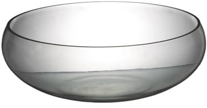 Aquarium Fish-Bowl Large Glass Fish Tank Wide Diameter Bowl-shaped Transparent Turtle Desktop Decoration Hydroponic Plant Container Planter(Large)