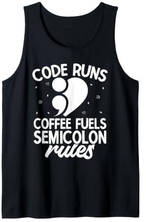 Semi Colon Coffee Fuels Semicolon Tank Top