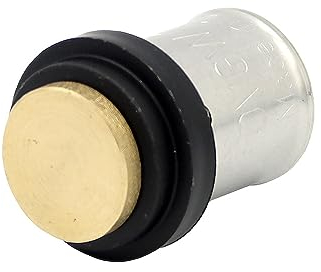 Pipetec Pressfitting Stopfen 16x2 mm Blindstopfen Endstopfen TH Kontur Verbundrohr, DVGW, TH-Profil