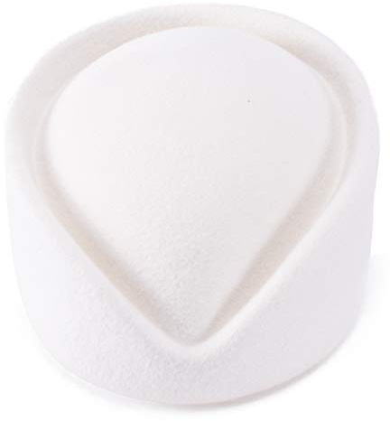 Lawliet A040 Stewardess Air Hostesses Pillbox Hut Millinery Tropfenform Fascinator Basis, Weiss/opulenter Garten, Einheitsgröße