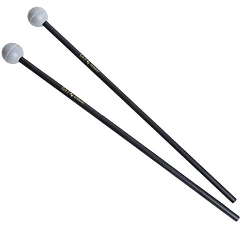 Sonor SCH2 Gummikopfschlägel Schlägel mittelhart für Glockenspiel 1 Paar