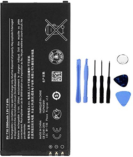 Akku kompatibel mit Nokia Microsoft Lumia 650 BV-T3G, hohe Kapazität 2000 mAh, Demontage-Set im Lieferumfang enthalten