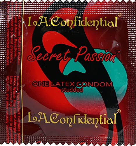 L.A.Confidential Secret Passion Studded Latex Condom (50)
