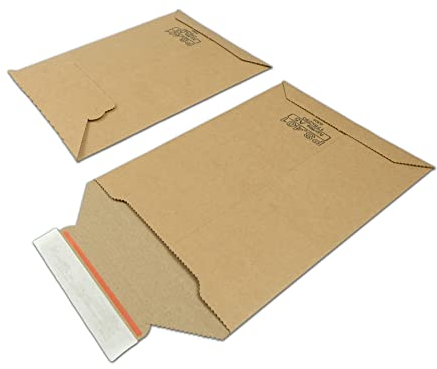 verpacking 100 Versandtaschen Karton Premium Qualität 175 x 250 mm DIN A5 Braun Wellpapp Versandtasche Kartonversandtasche