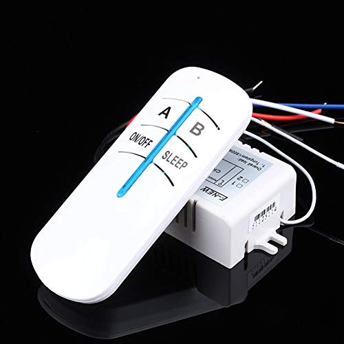 Nikou Interruttore a Distanza Controllo Lampada On/off Controller Interruttore Wireless a 2 Vie, Luce a LED 180‑240V ON/off RF Digitale